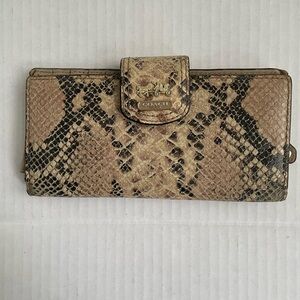 COACH snakeskin wallet